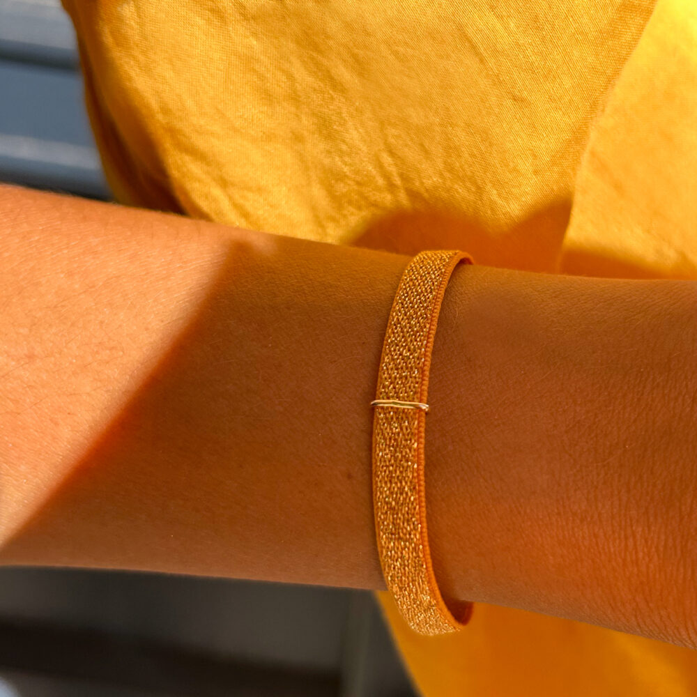 BRACCIALE_LUREX_ARAMCIO.jpg bracciale stretch lurex - arancio