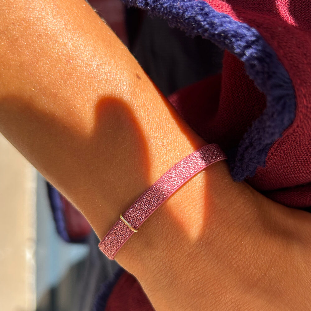 BRACCIALE_LUREX_CICLAMINO_2.jpg bracciale stretch lurex - ciclamino