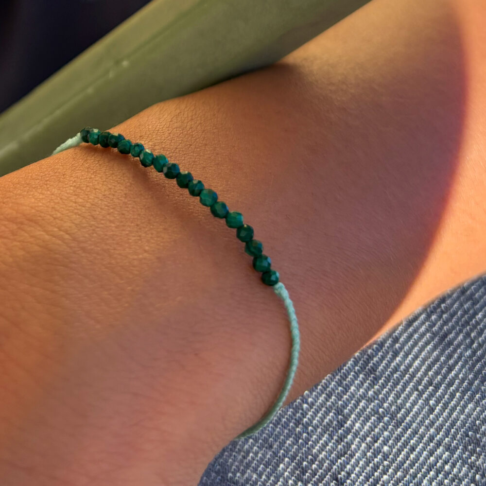 bracciale portami a ballare (al mare) - malachite