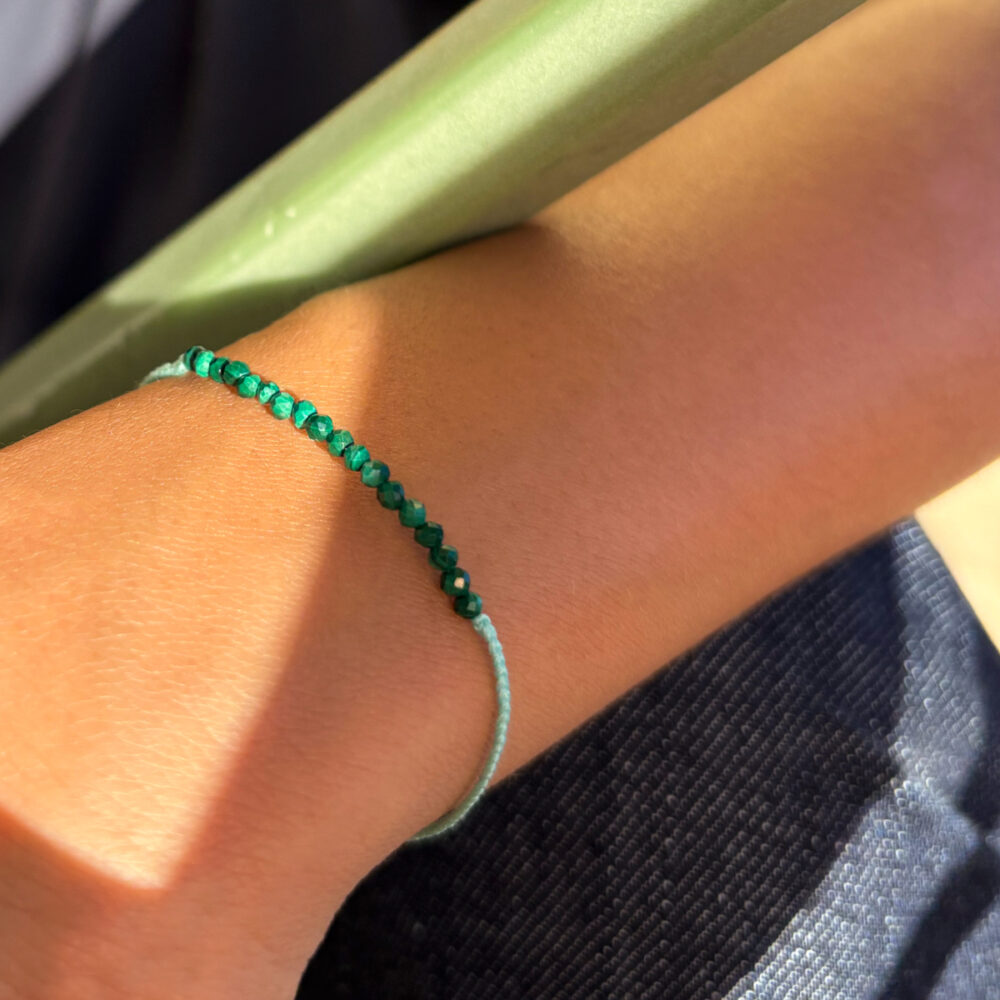 bracciale portami a ballare (al mare) - malachite