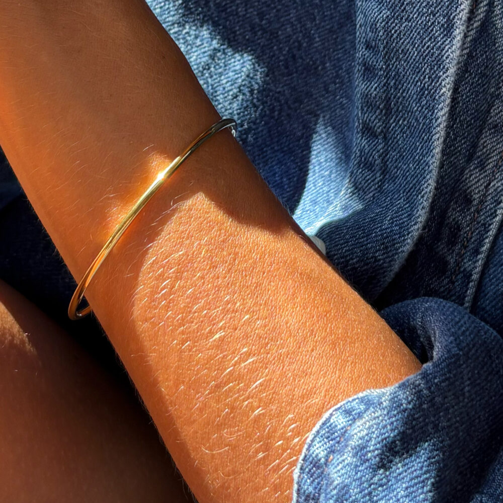 BRACCIALE_RIGIDO_BOLD_8 bracciale rigido ovale bold - oro giallo