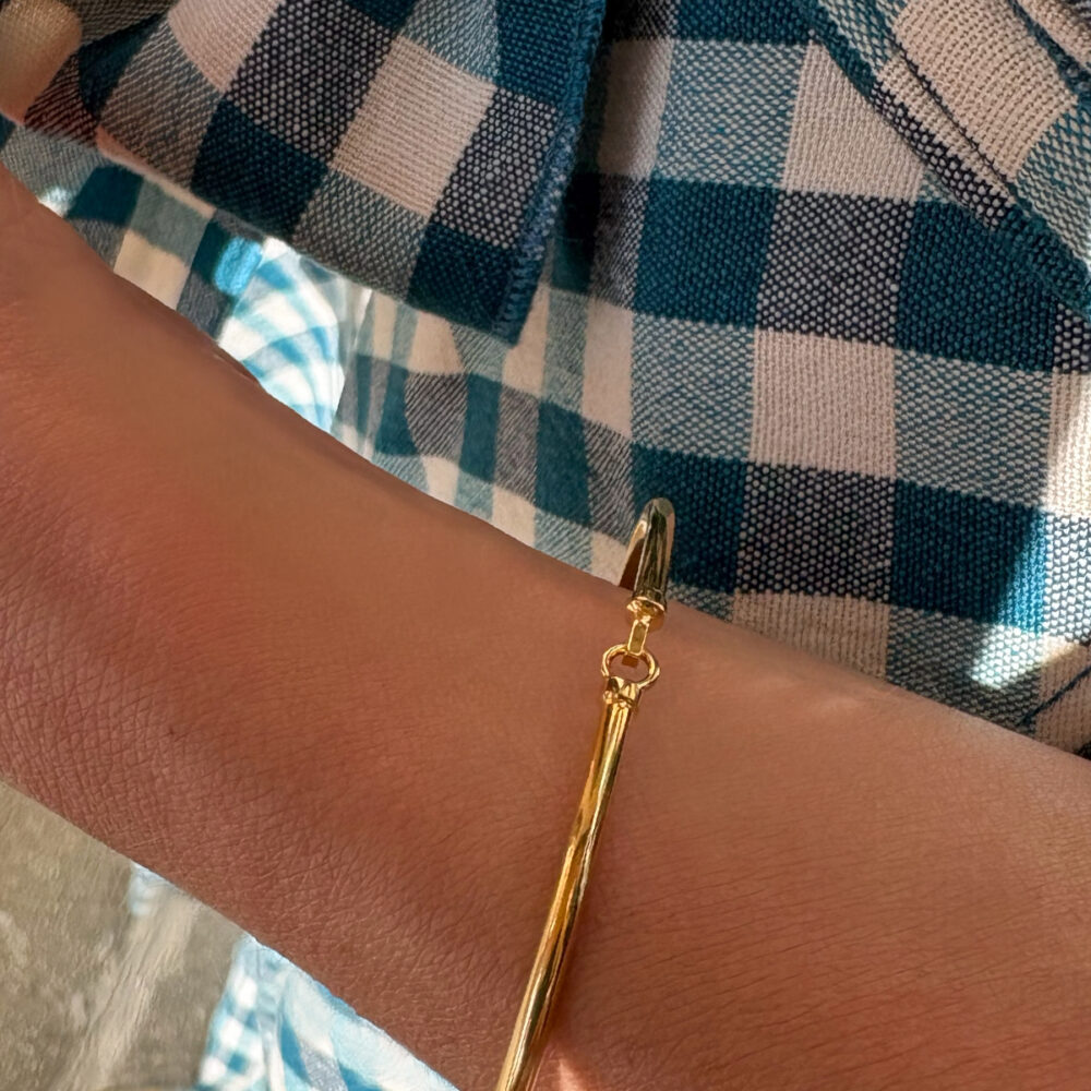 bracciale rigido ovale bold - oro giallo