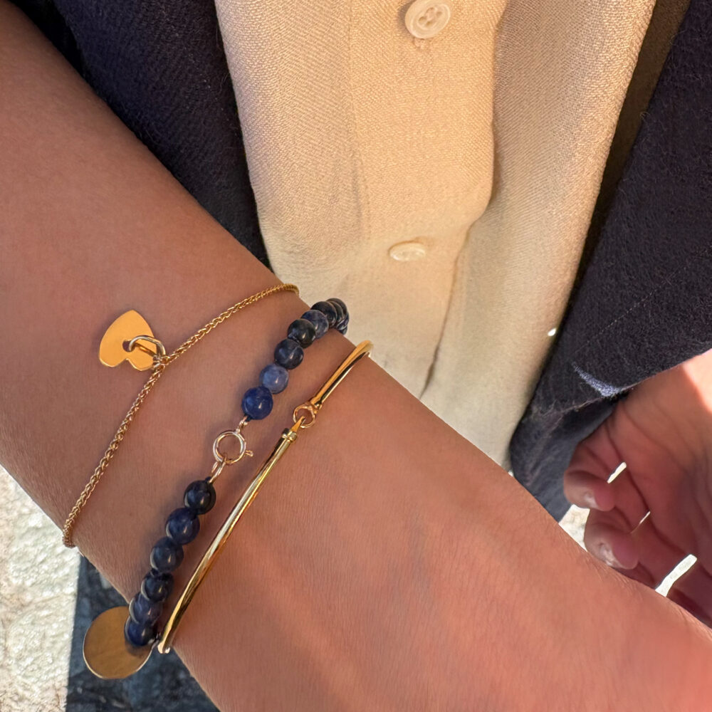bracciale rigido ovale bold - oro giallo
