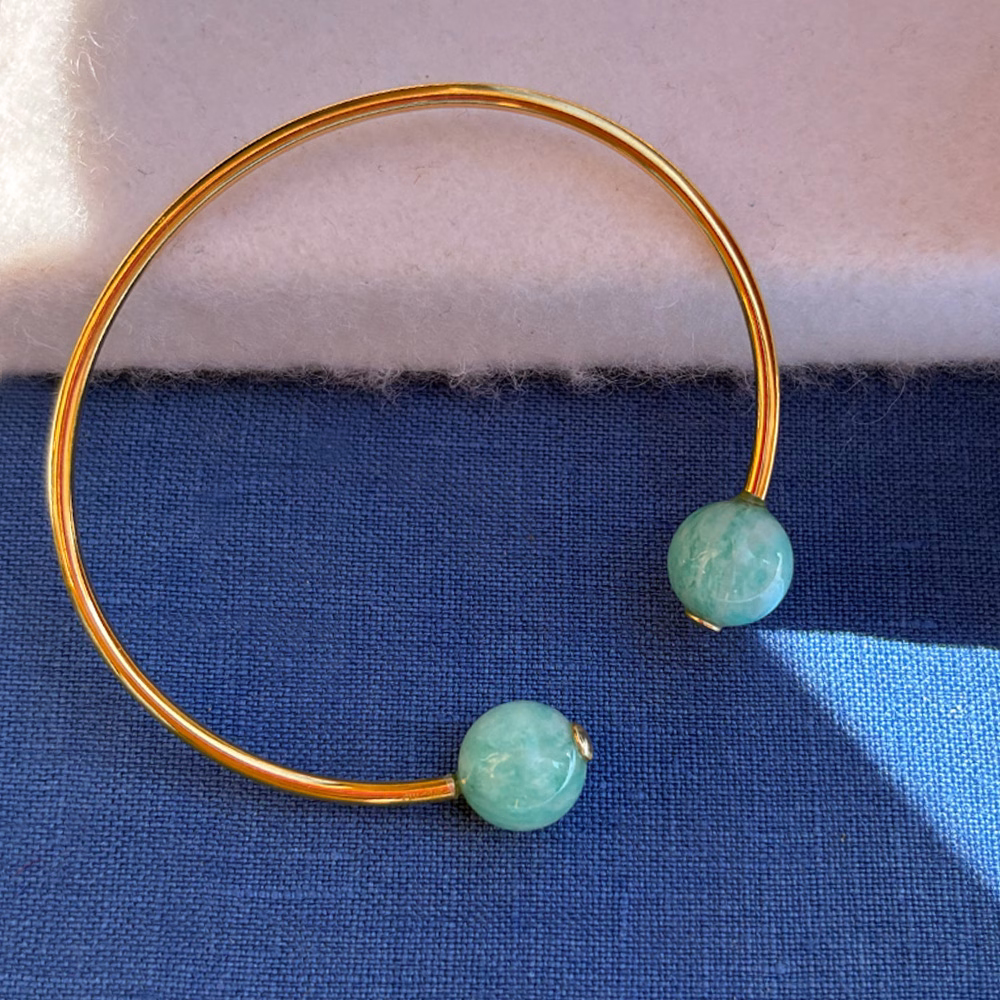 BRACCIALE_RIGIDO_OPEN_AMAZ_8 bracciale rigido open - amazzonite