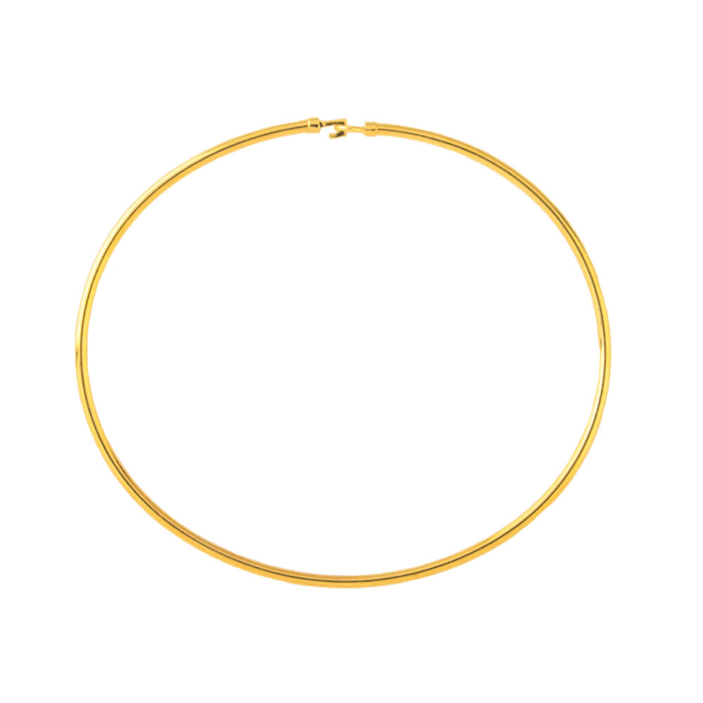 bracciale rigido ovale - oro giallo