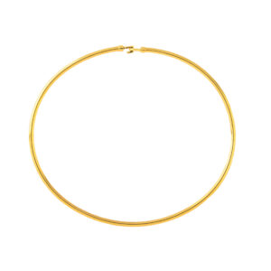 bracciale rigido ovale - oro giallo