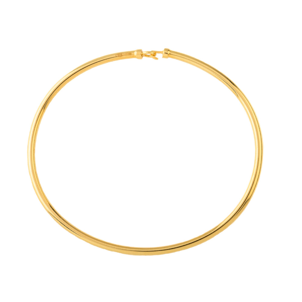 bracciale rigido ovale bold - oro giallo