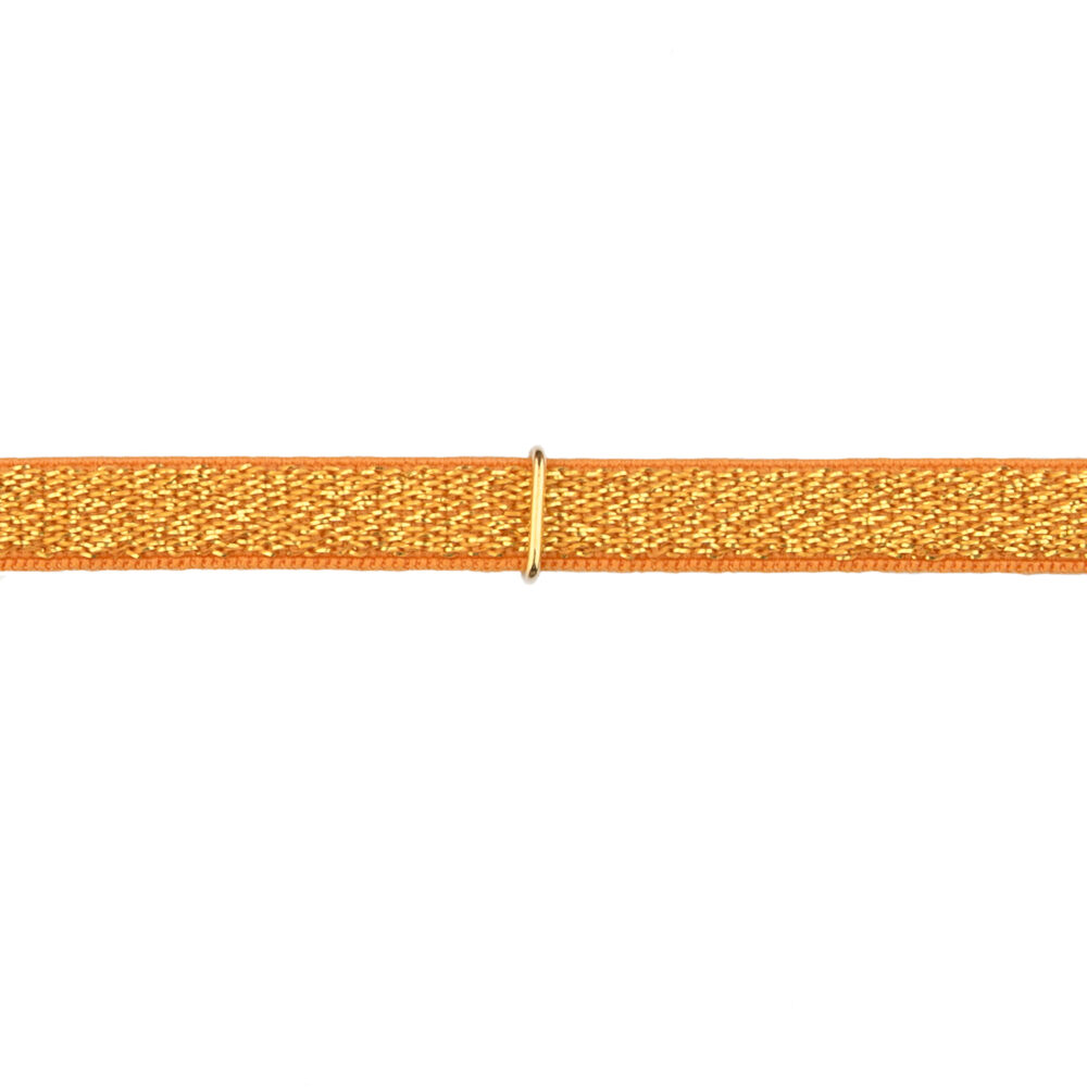 bracciale stretch lurex - arancio