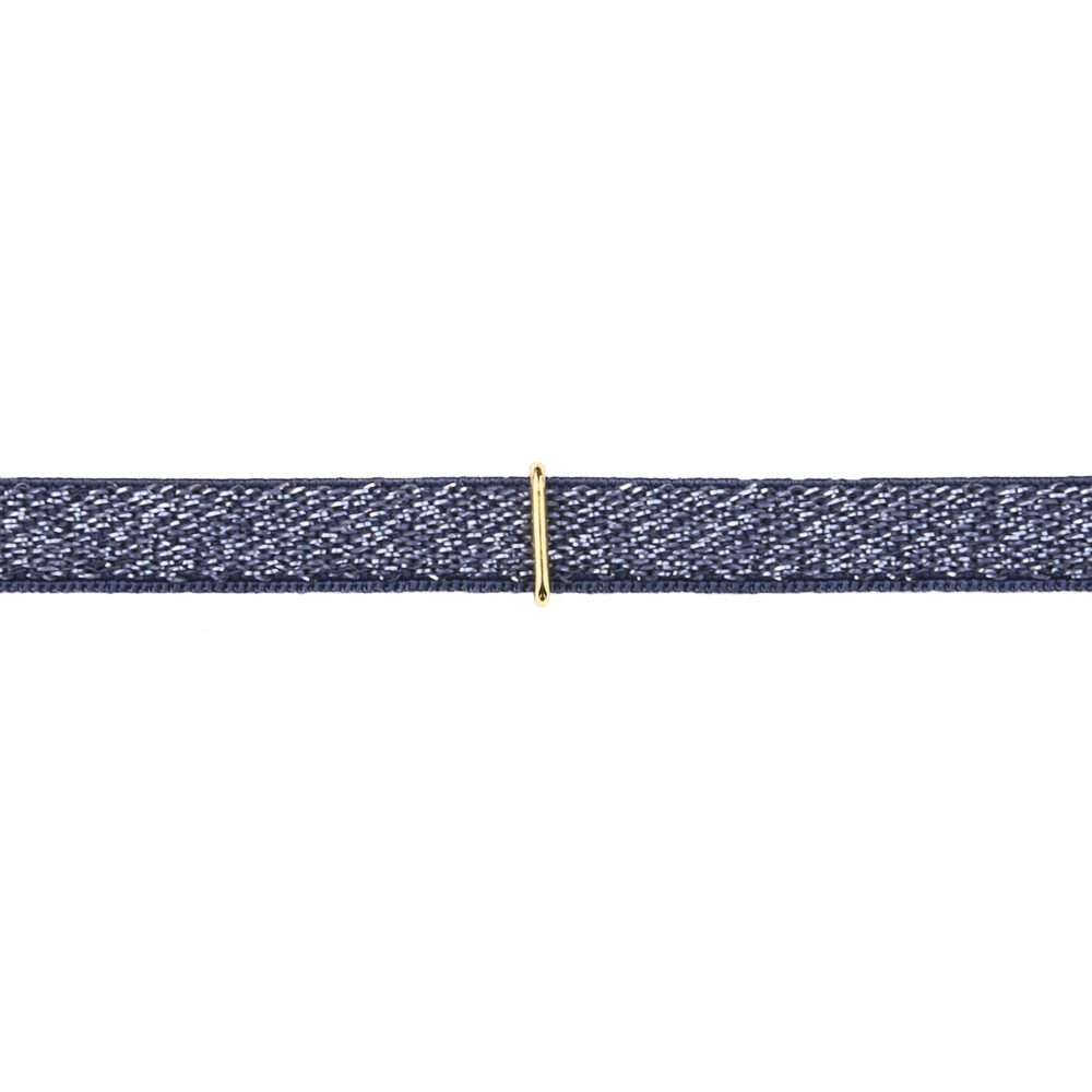 bracciale stretch lurex - denim