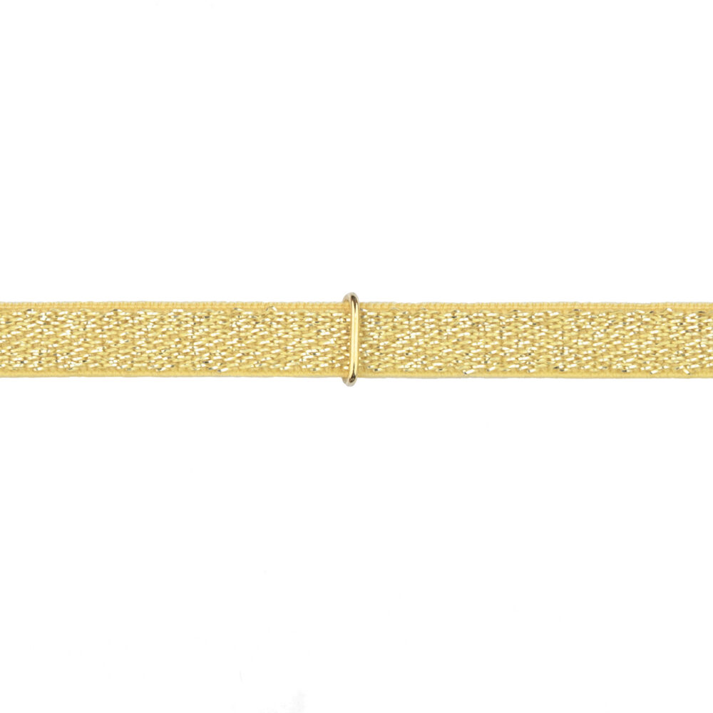 bracciale stretch lurex - limone