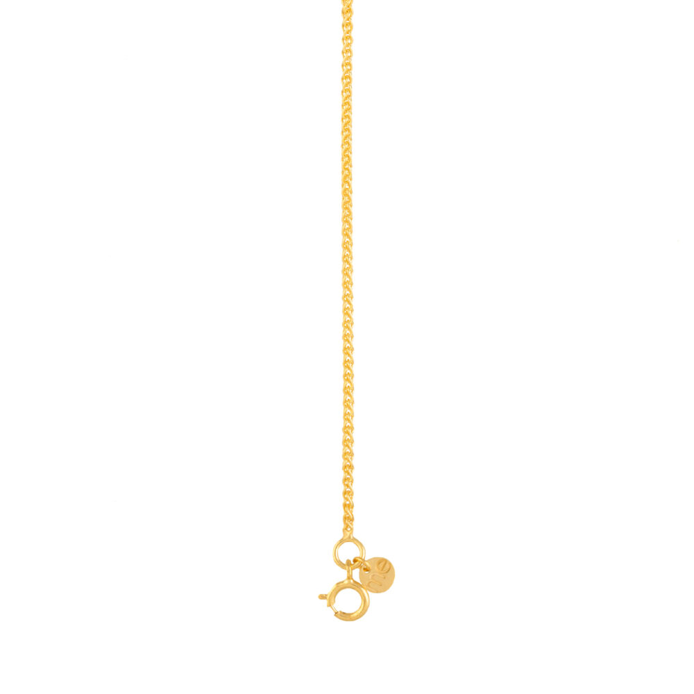 bracciale catena treccia - oro giallo