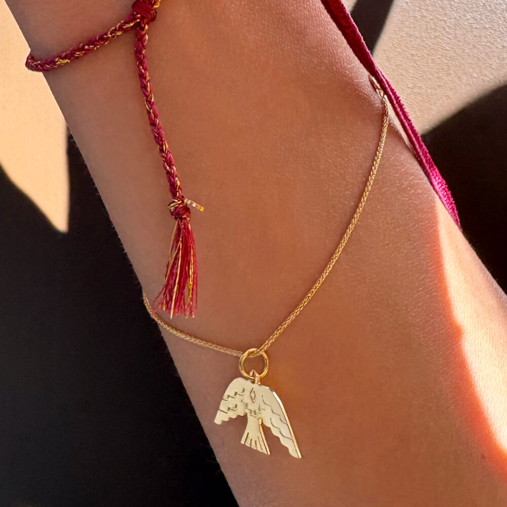 bracciale catena treccia mini