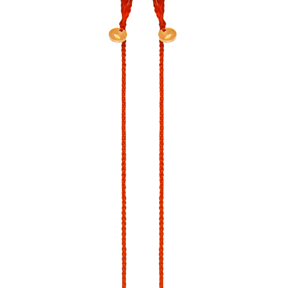 bracciale fil rouge seta - per due