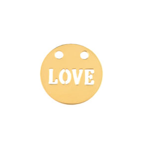collana charm love - oro giallo