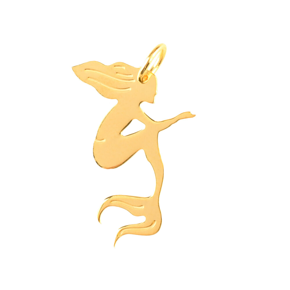 charm sirenetta - oro giallo