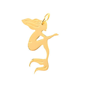 charm sirenetta - oro giallo