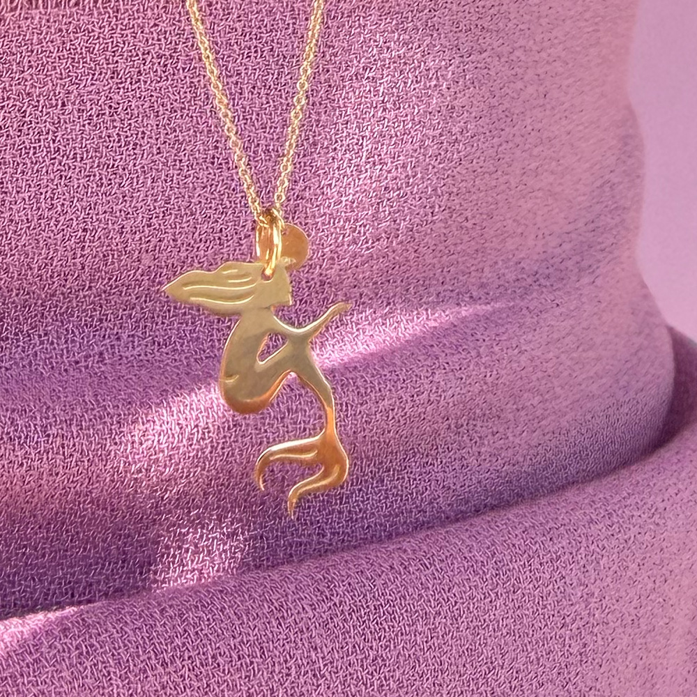 CHARM_SIRENETTA_13 charm sirenetta - oro giallo