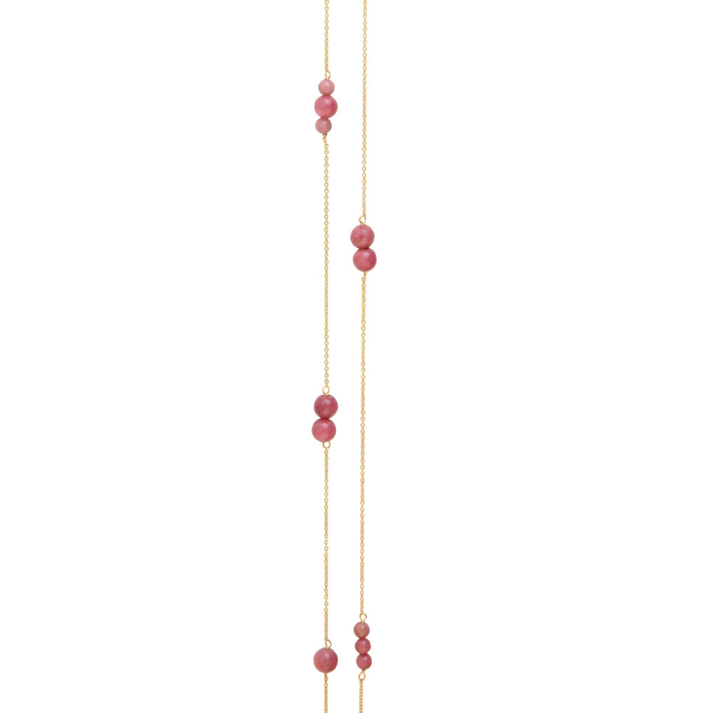 collana catenella rodonite