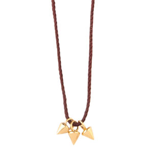 collana cordino borchie