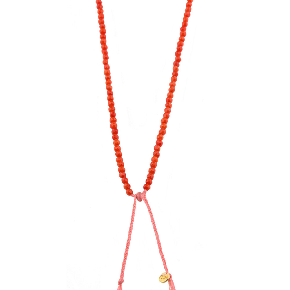 collana portami a ballare (al mare) - corallo rosso