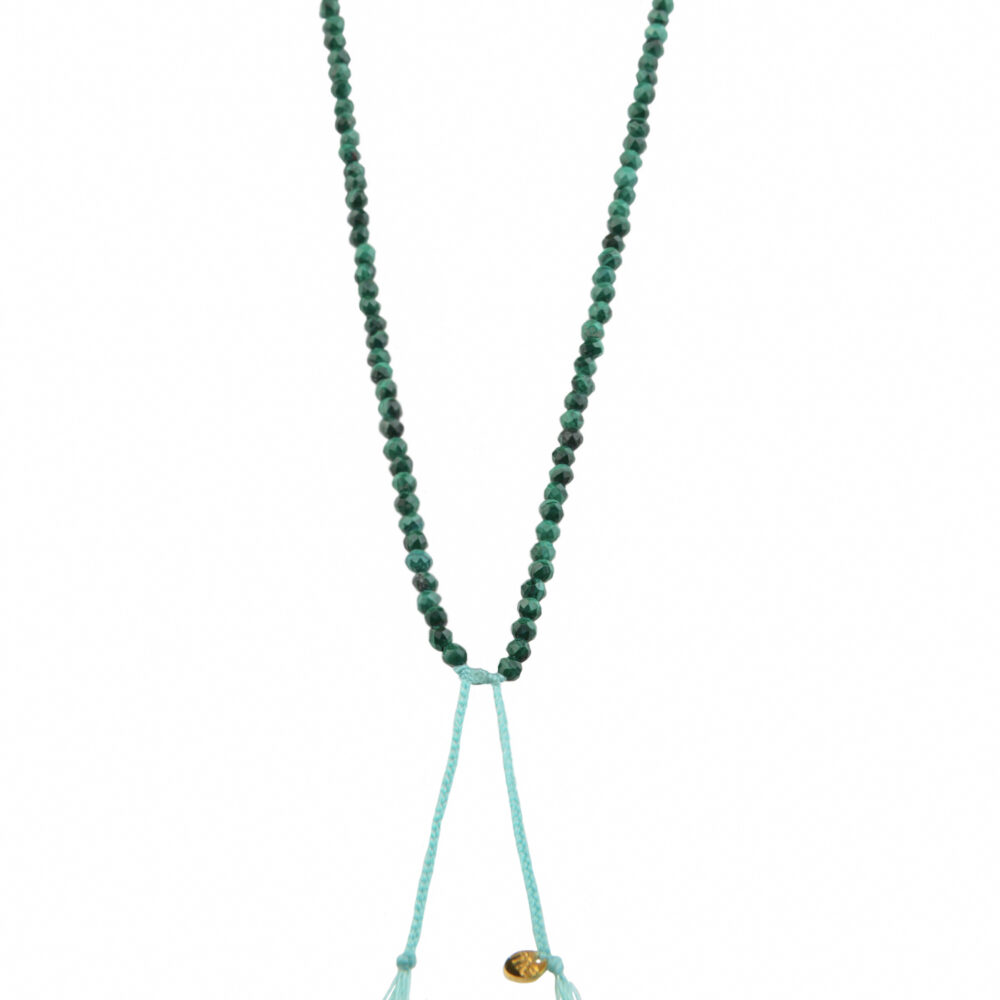 collana portami a ballare (al mare) - malachite