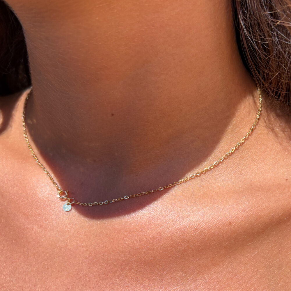 collana catena paillettes