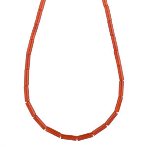 collana pietra tubino corniola