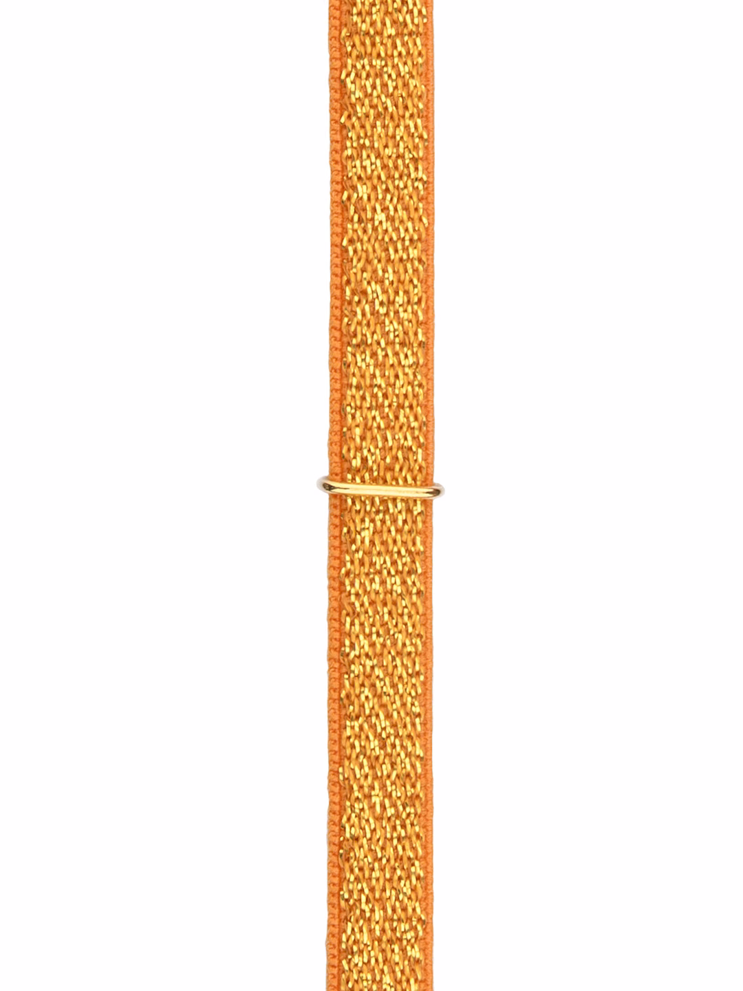 BRACCIALE STRETCH LUREX ARANCIO DETTAGLIO ORO