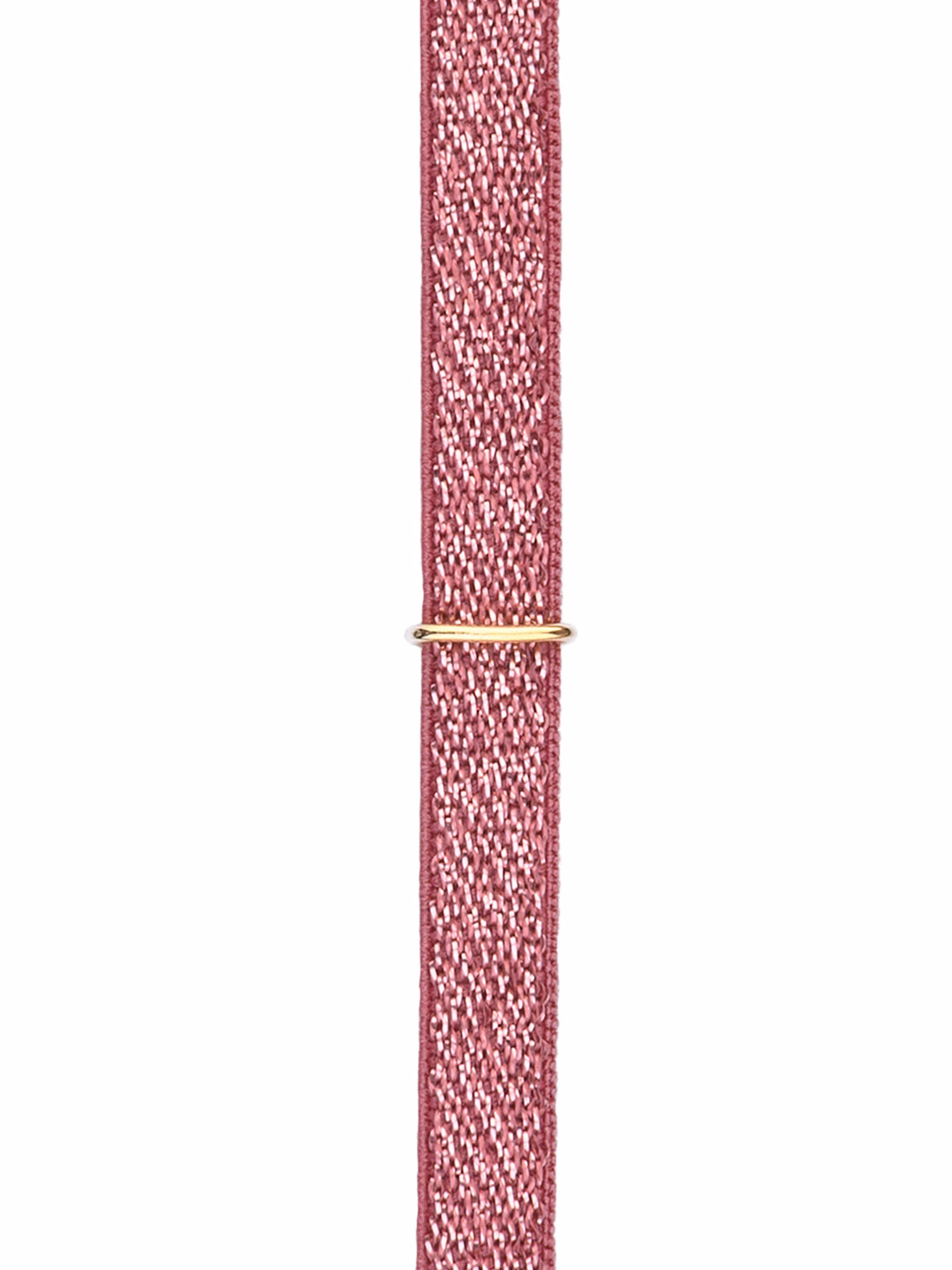 BRACCIALE STRETCH LUREX DETTAGLIO ORO CICLAMINO