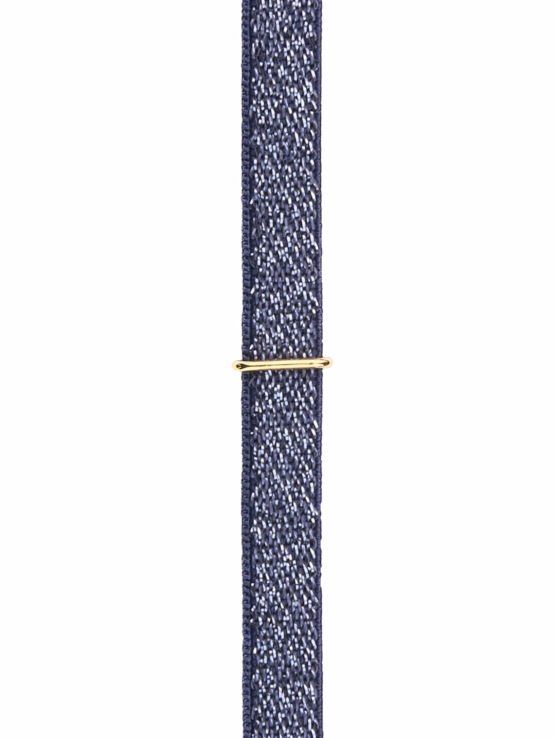 BRACCIALE STRETCH LUREX DENIM DETTAGLIO ORO