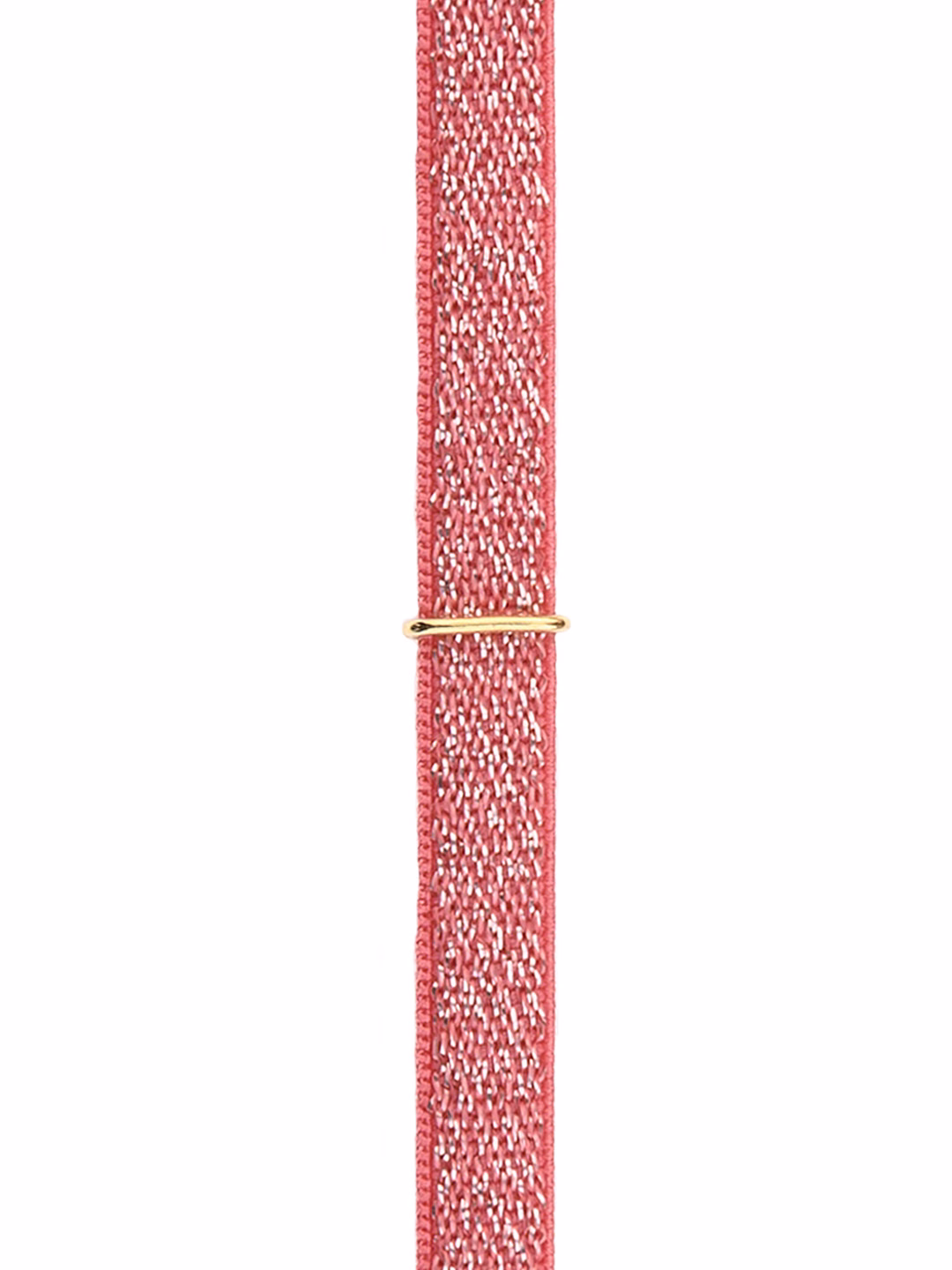 BRACCIALE STRETCH LUREX FUCSIA DETTAGLIO ORO