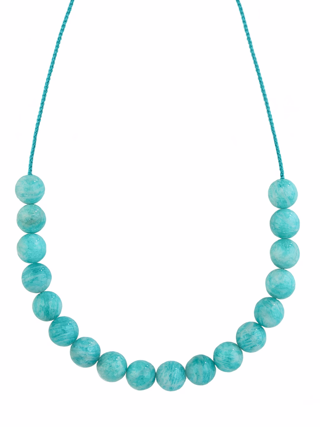 COLLANA CORDINO PIETRA AMAZZONITE