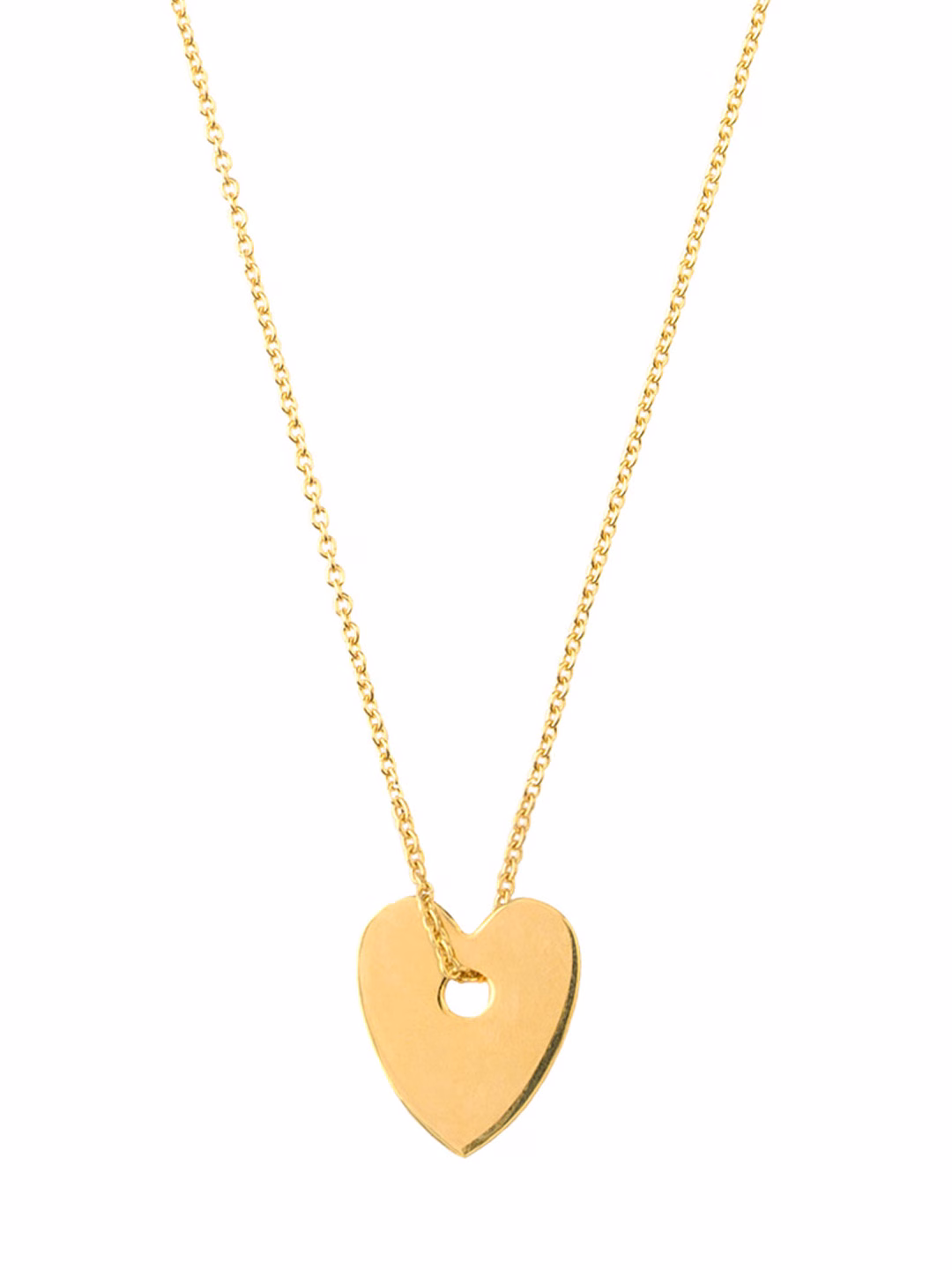 COLLANA CATENA SOTTILE CHARM CUORE ORO