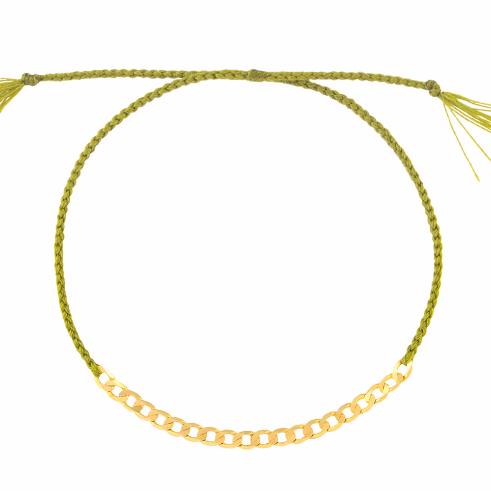 bracciale treccina - catena