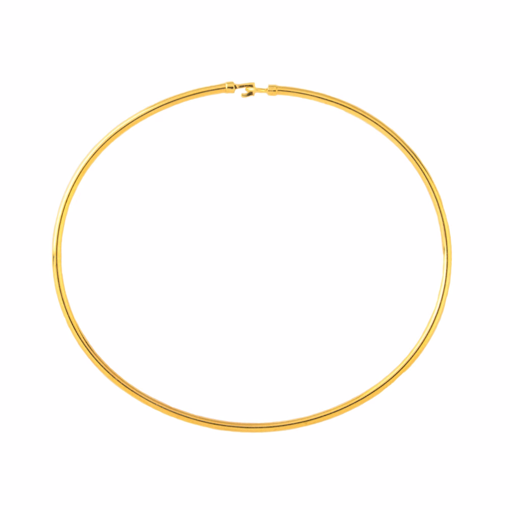 bracciale rigido ovale – oro giallo