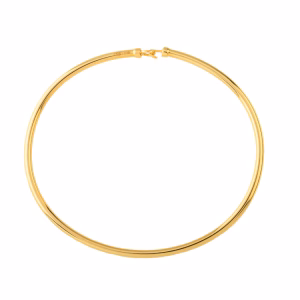 ME_STUDIO_BRACCIALE_RIGIDO_BOLD_20MM Bracciale ovale rigido in oro giallo 9 carati placcato oro 24 carati.