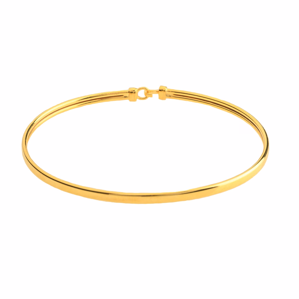 bracciale rigido piatto oro giallo