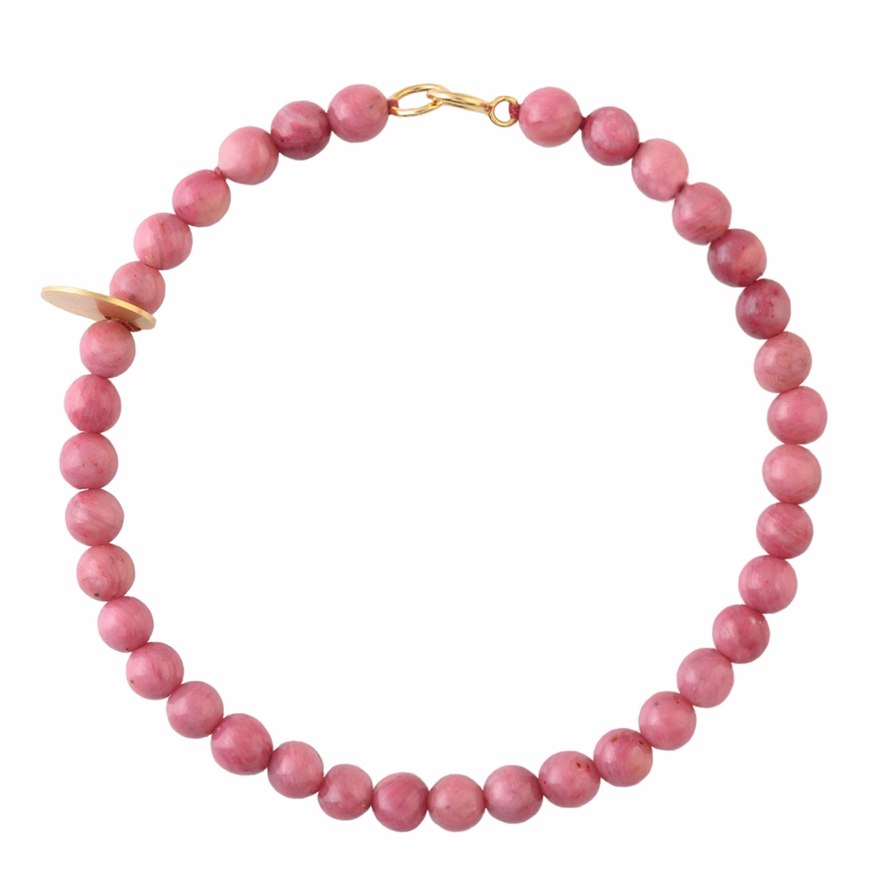 bracciale pietra rodonite – tondino