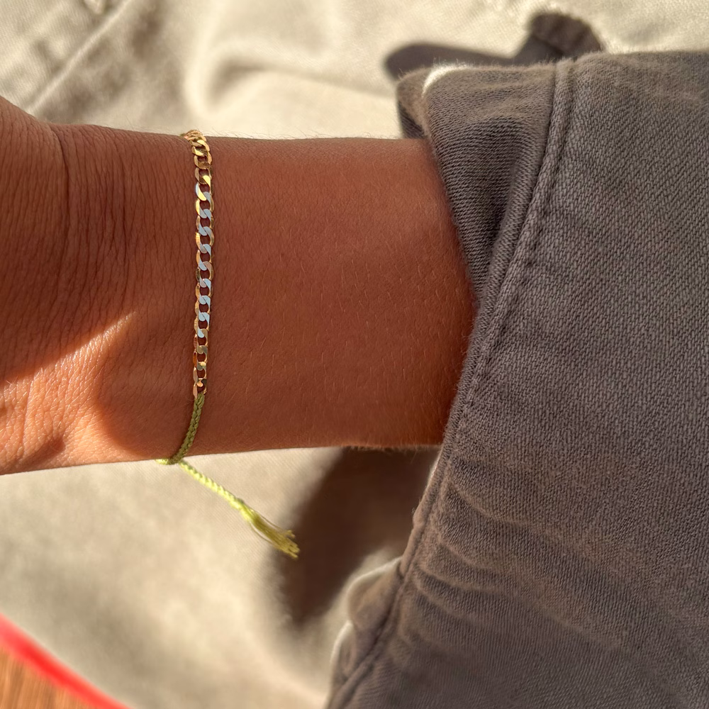 bracciale treccina - catena