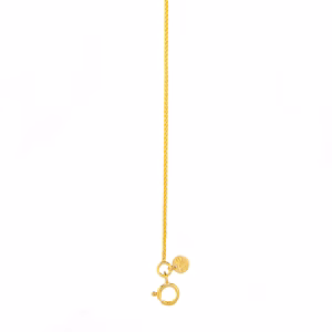 Bracciale catena treccia sottile in oro giallo 9 carati placcato oro 18 carati.